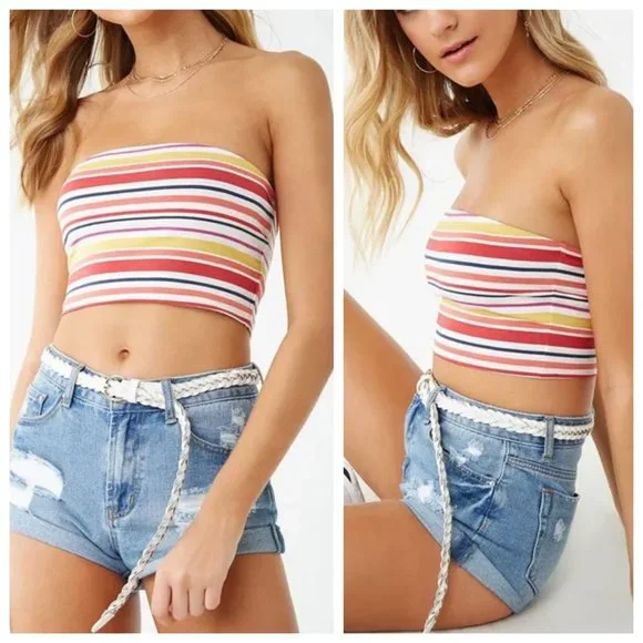 tope information｜tube top Women's Tube top with logo plaque | Black | Diesel